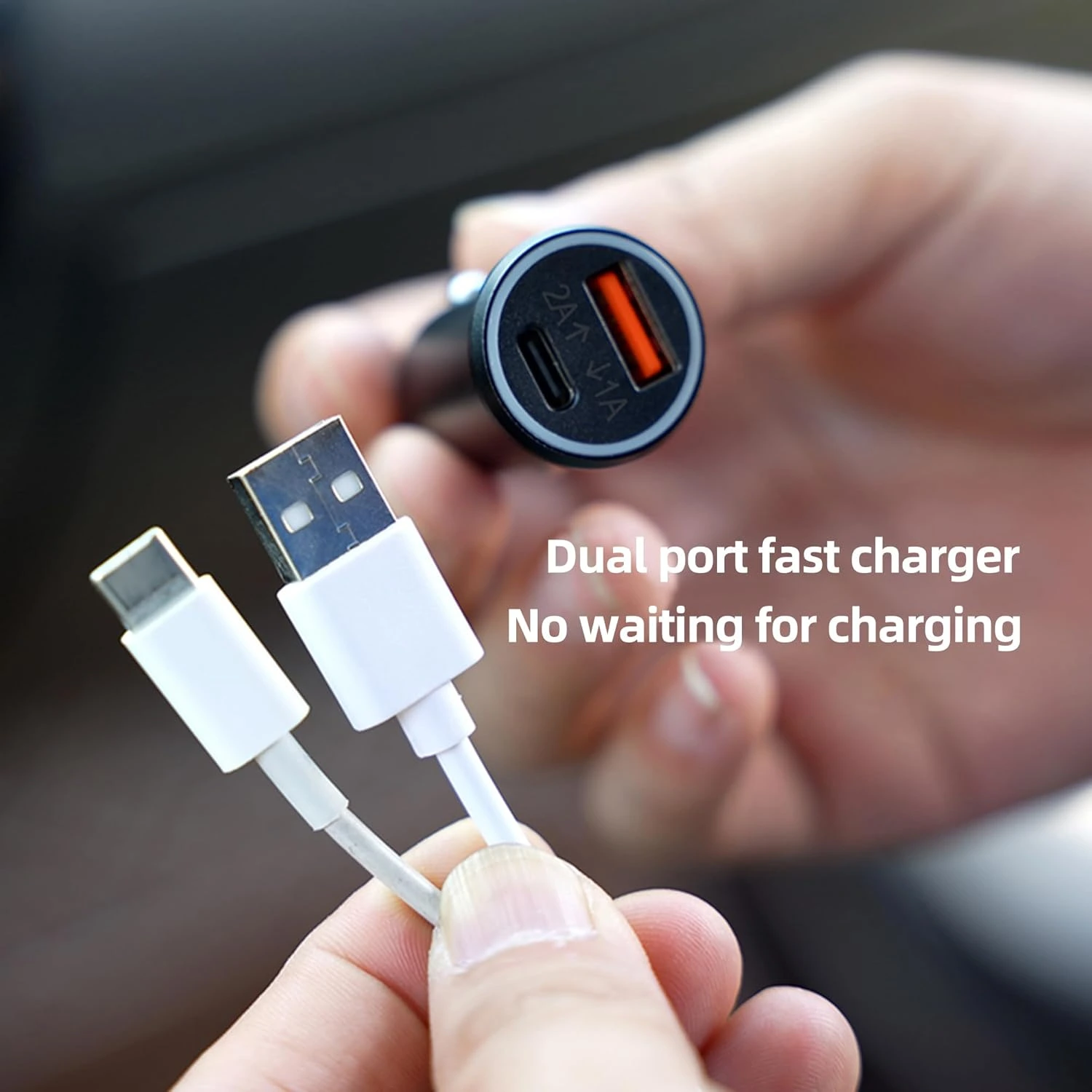 TrackCharge – Dual Fast Car Charger & Smart GPS Tracker | USB-C Car Adapter for iPhone | The Gadget Haus Pakistan - Image 2