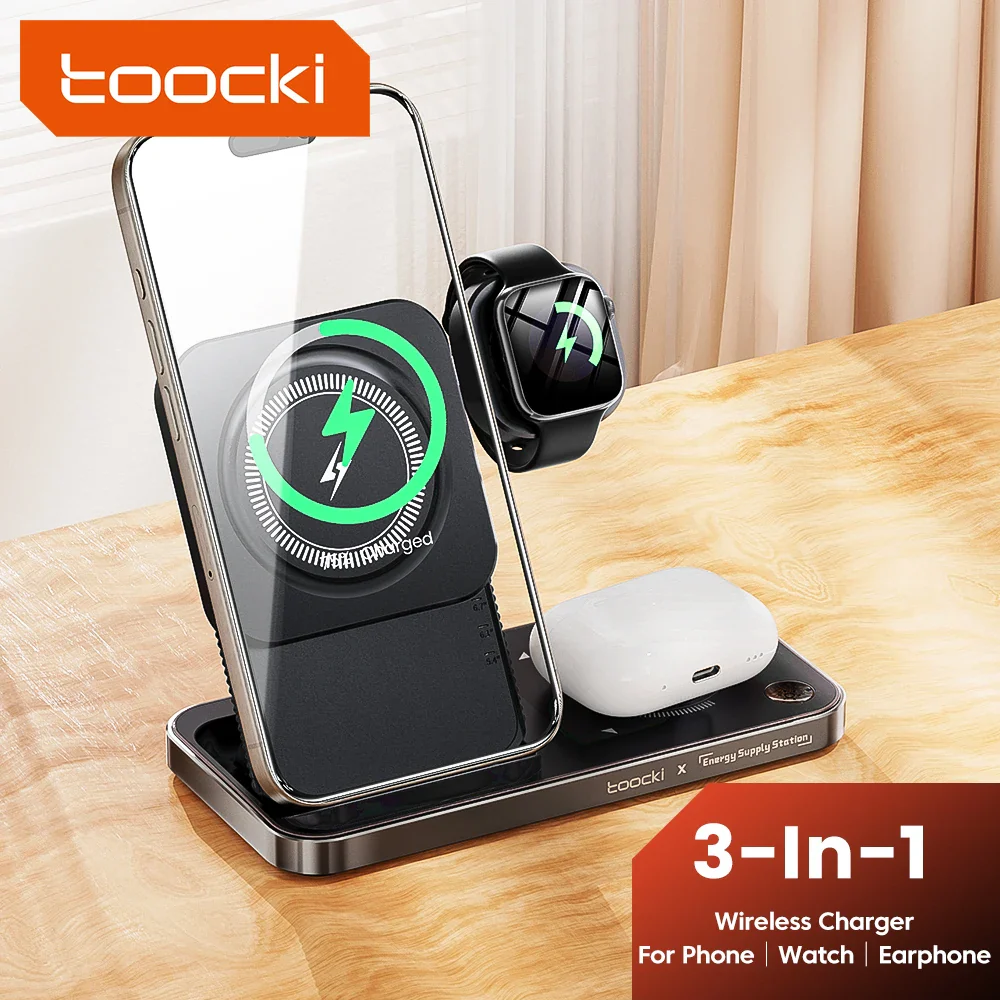 3-in-1 15W Wireless Charging Stand — Fast & Smart Charging | The Gadget Haus (Pakistan) - Image 3