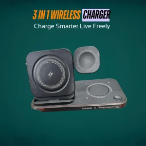 3-in-1 15W Wireless Charging Stand — Fast & Smart Charging | The Gadget Haus (Pakistan)